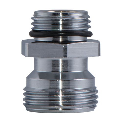 Counter part of the flow meter manifold with stainless steel. become