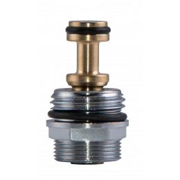 Stop valve for stainless steel manifolds