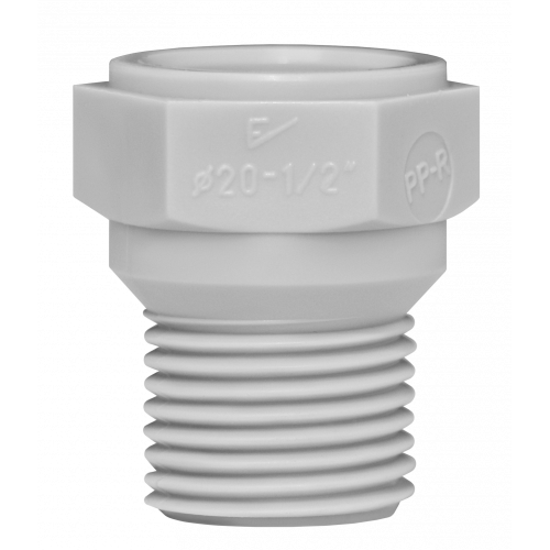 Threaded plug short 20x1/2