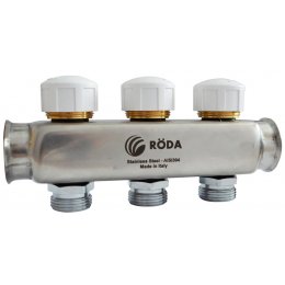 Stainless steel manifold 1x1/2x1/2 3 outlets Stainless steel manifold 1x1/2x1/2 3 outlets